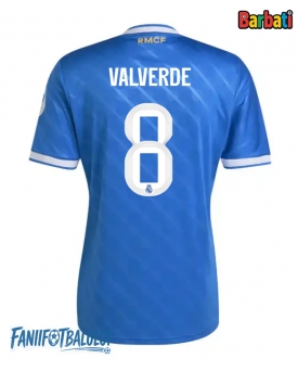 Real Madrid Federico Valverde #8 Tricou Fotbal Replică 2025-26 Barbati Treilea